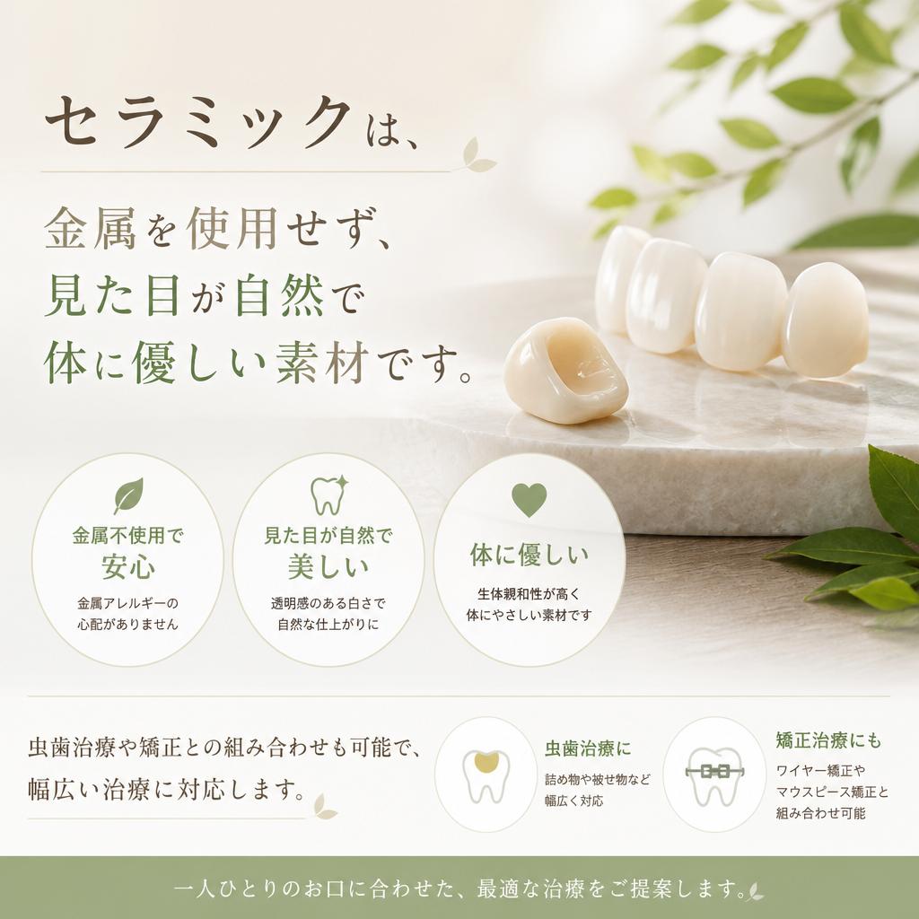 セラミック治療の利点