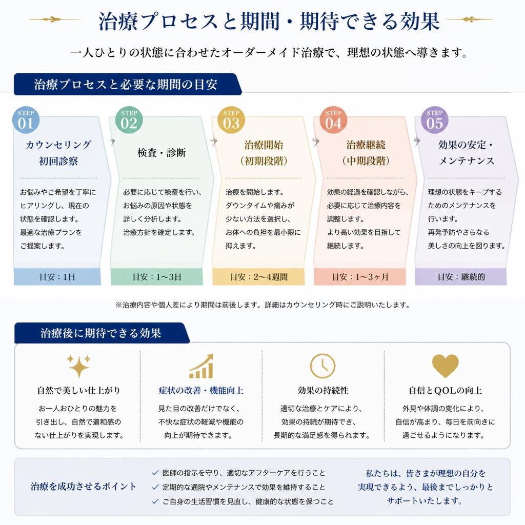 治療の流れと期間