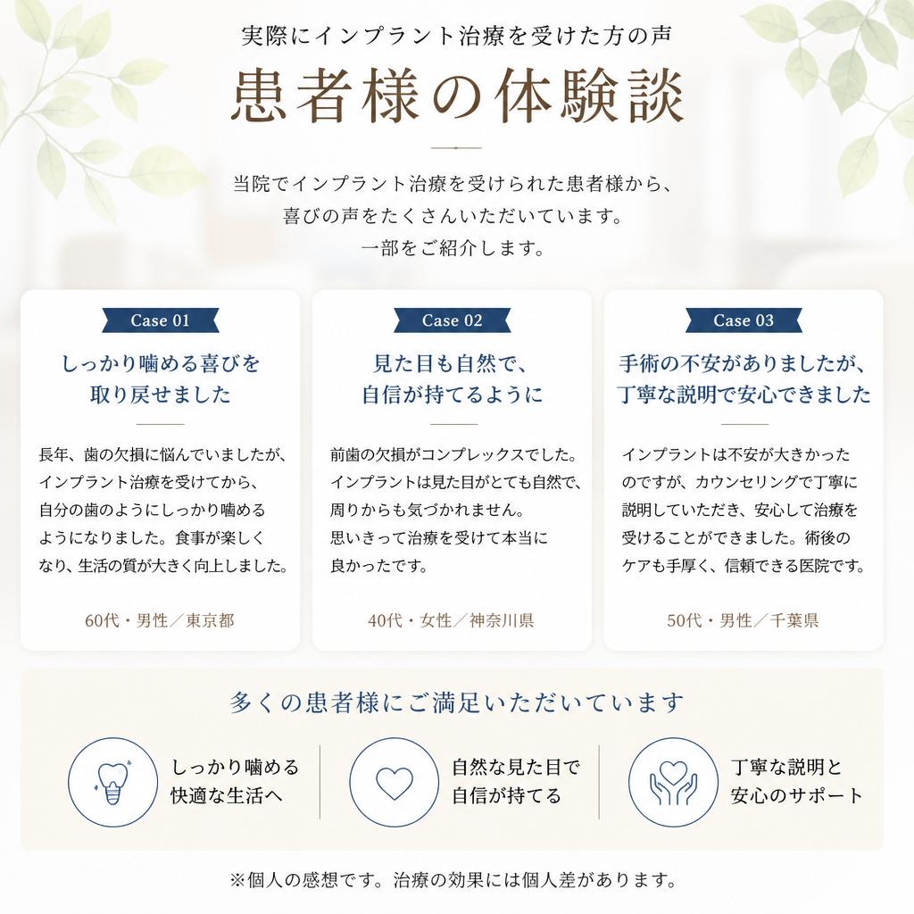 患者様の声